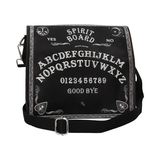 Spirit Board Embossed Shoulder Tablet Bag Black 25cm 1