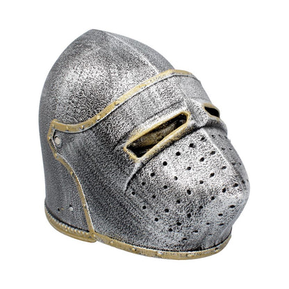 Pack of 3 Silver Knight Bascinet Helmet 20.5cm x 27cm 15cm 1