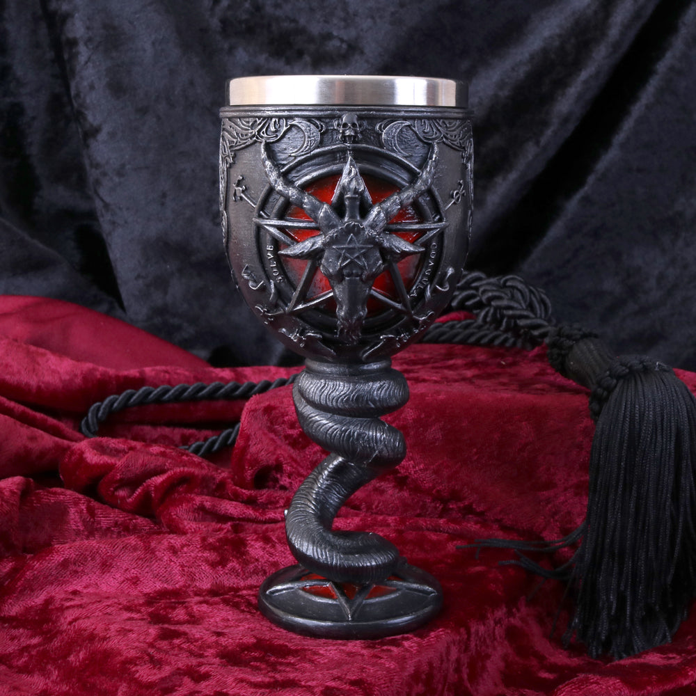 Baphomet Sabbatic Goat Diety Goblet 16cm 7