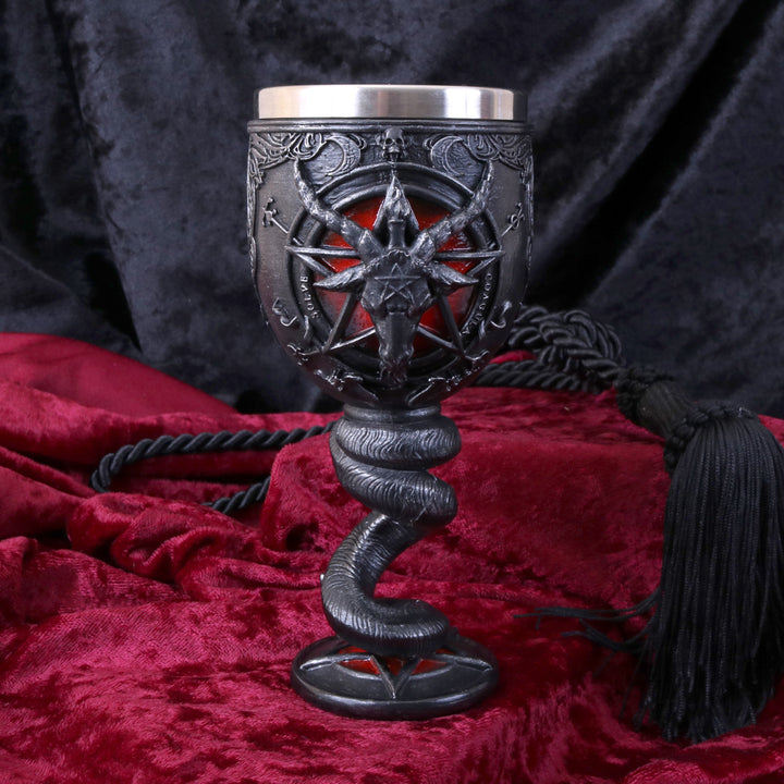 Baphomet Sabbatic Goat Diety Goblet 16cm 7