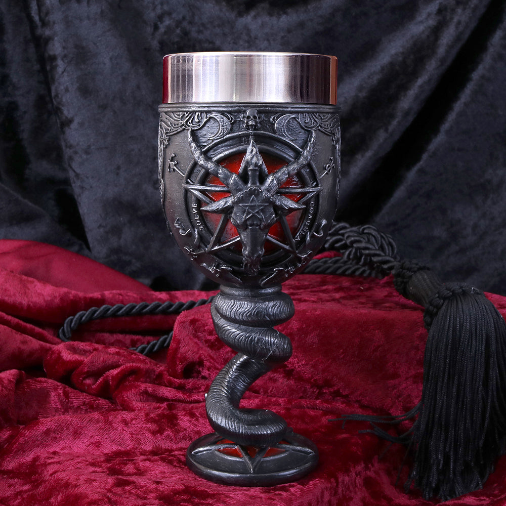Baphomet Sabbatic Goat Diety Goblet 16cm 8