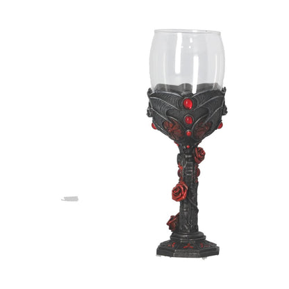 Carpe Noctem Dracula Vampire Bat Wine Glass Goblet 20cm 3