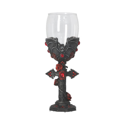 Carpe Noctem Dracula Vampire Bat Wine Glass Goblet 20cm 4