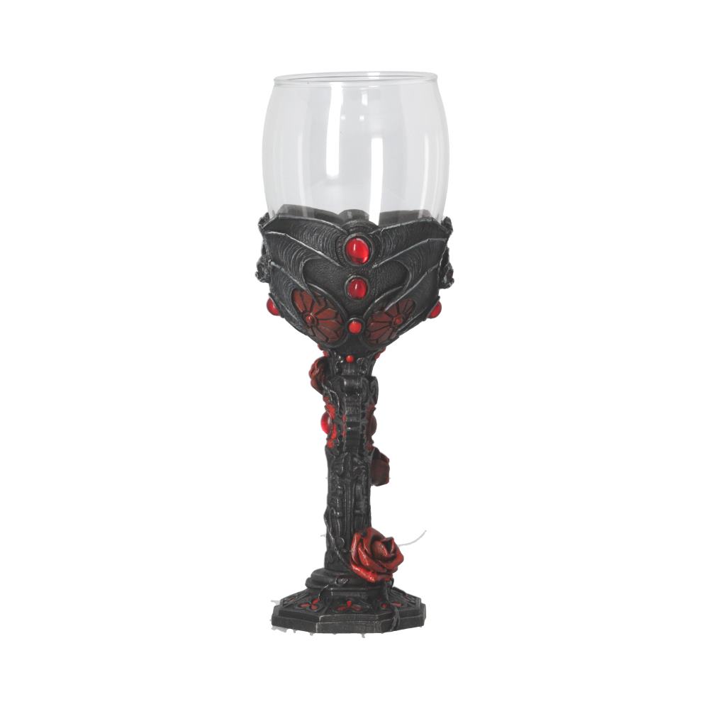 Carpe Noctem Dracula Vampire Bat Wine Glass Goblet 20cm 5