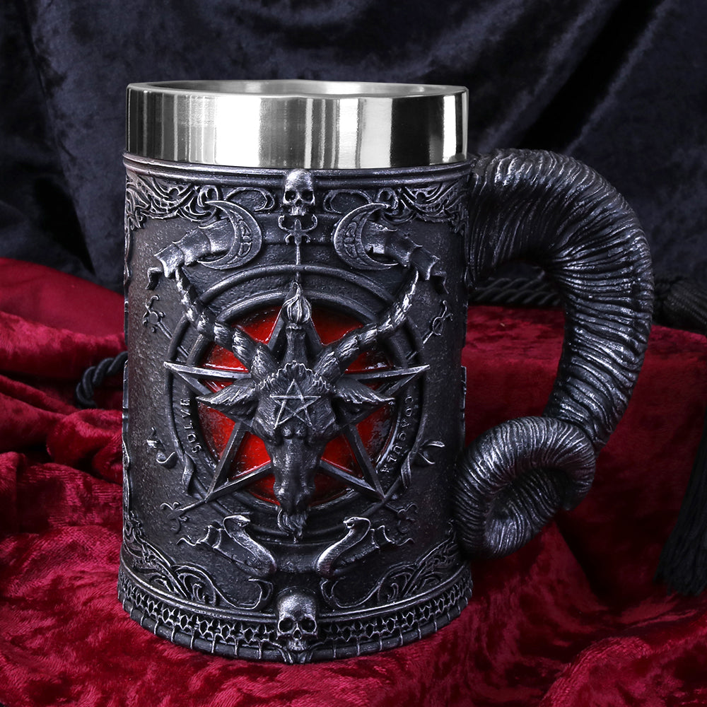 Baphomet Sabatic Goat Diety Tankard 16.5cm 8