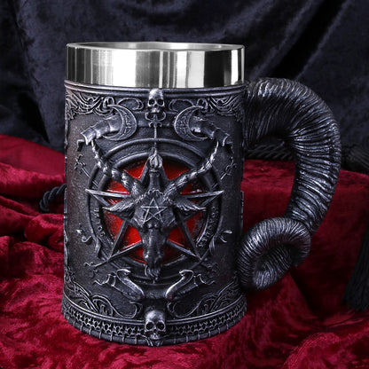 Baphomet Sabatic Goat Diety Tankard 16.5cm 8