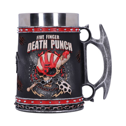 Five Finger Death Punch Tankard Knuckle Duster Skull Mug 1