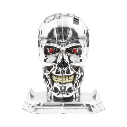 T800 Terminator 2 Judgement Day T2 Head Bookends 18.5cm 2