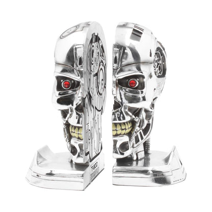 T800 Terminator 2 Judgement Day T2 Head Bookends 18.5cm 1