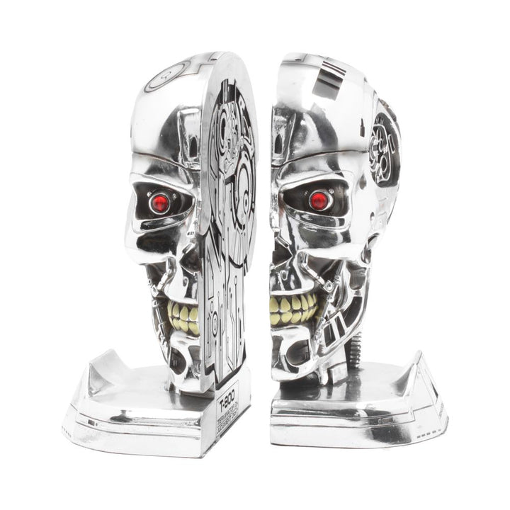 T800 Terminator 2 Judgement Day T2 Head Bookends 18.5cm 1