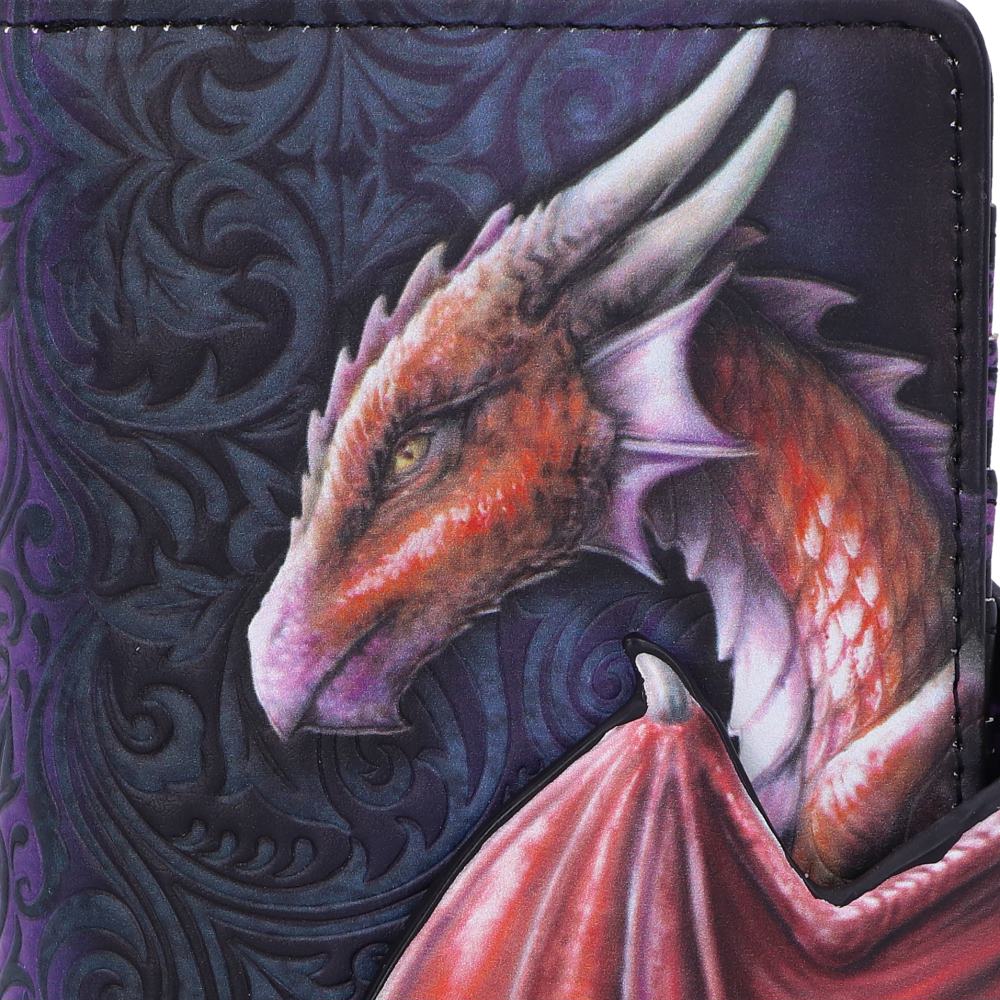 Take Flight Flying Gold Dragon Embossed Purse Red 18.5cm 6