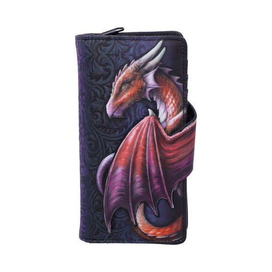 Take Flight Flying Gold Dragon Embossed Purse Red 18.5cm 1