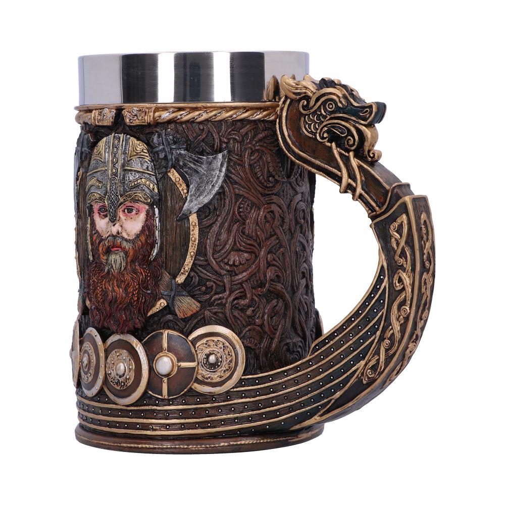 Drakkar Viking Dragon Boat Tankard 15cm 2