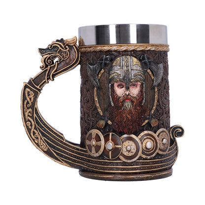 Drakkar Viking Dragon Boat Tankard 15cm 3