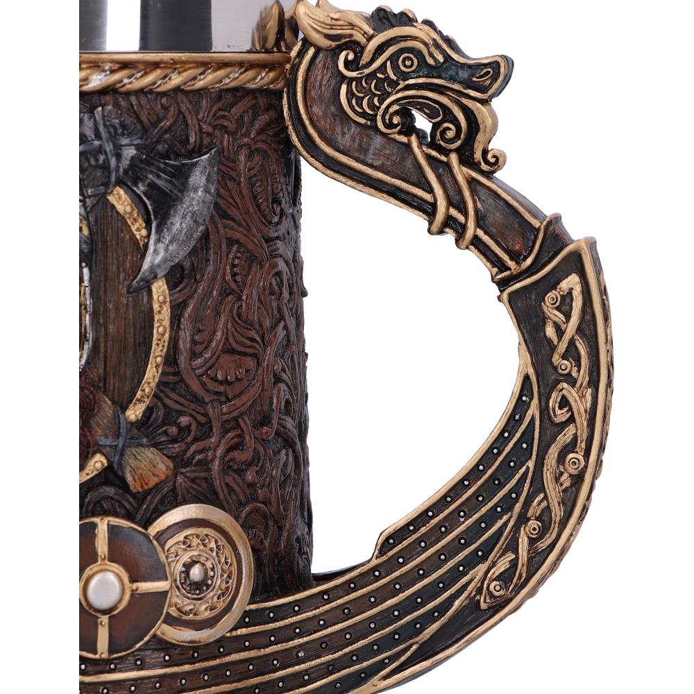 Drakkar Viking Dragon Boat Tankard 15cm 6