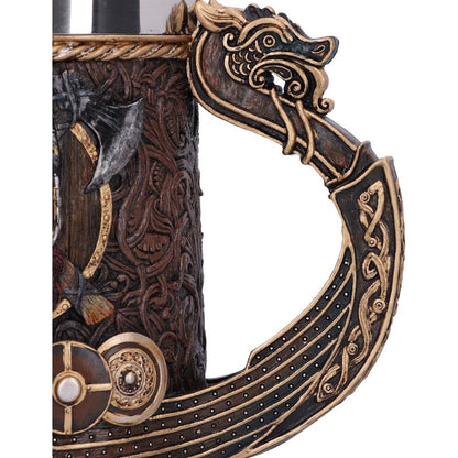 Drakkar Viking Dragon Boat Tankard 15cm 6