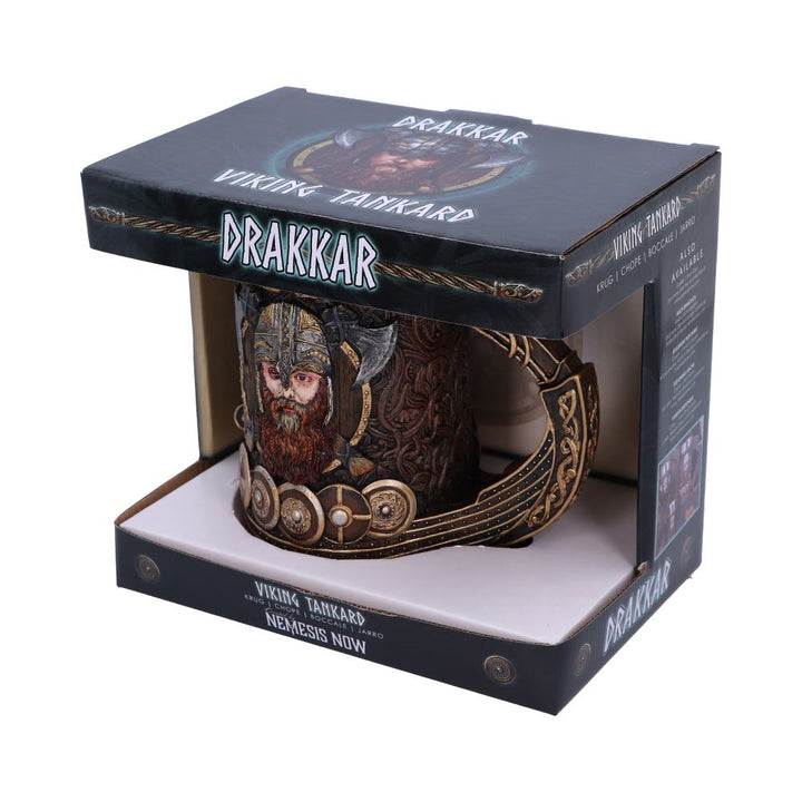 Drakkar Viking Dragon Boat Tankard 15cm 7