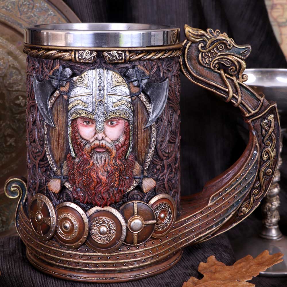 Drakkar Viking Dragon Boat Tankard 15cm 8