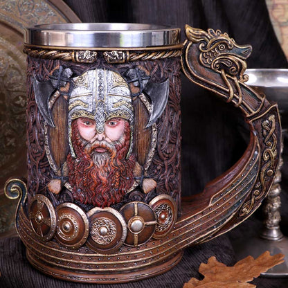 Drakkar Viking Dragon Boat Tankard 15cm 8