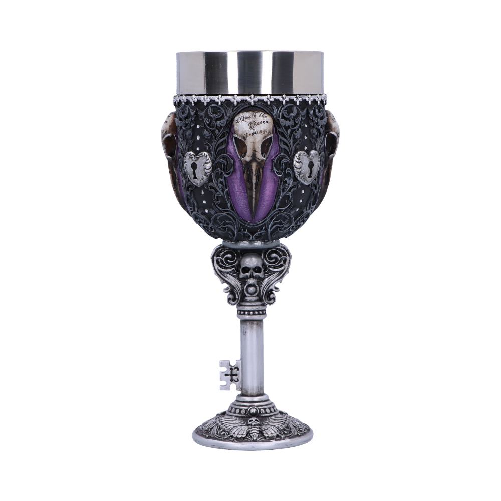 Edgar Allen Poe Nevermore Raven Goblet 18cm Drinking Cup 3