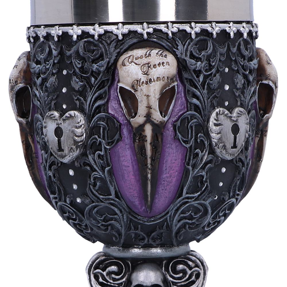 Edgar Allen Poe Nevermore Raven Goblet 18cm Drinking Cup 5