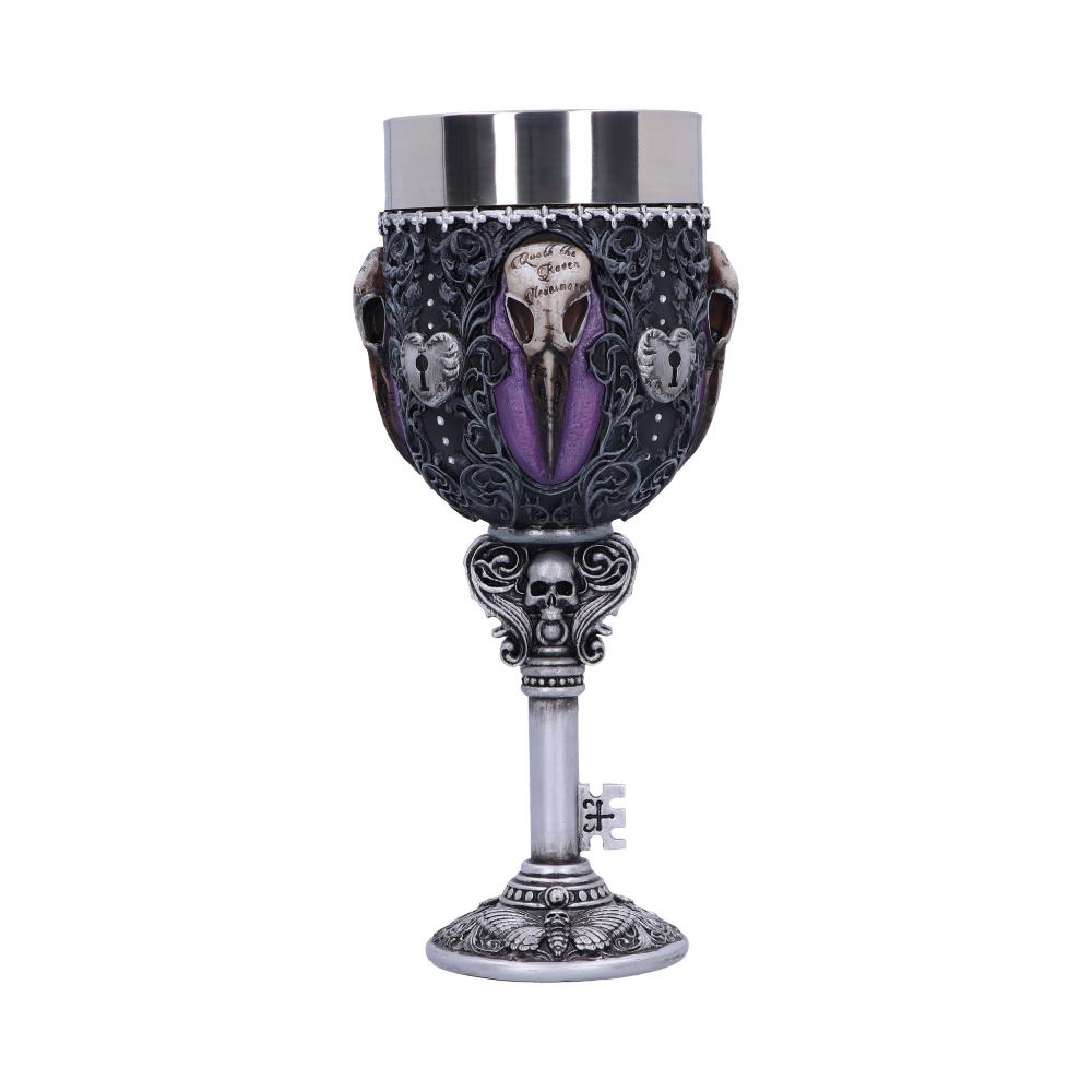 Edgar Allen Poe Nevermore Raven Goblet 18cm Drinking Cup 1
