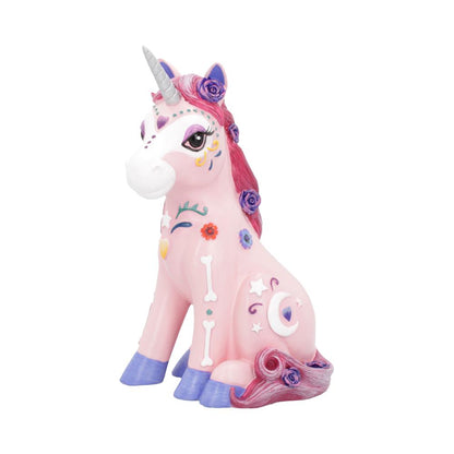 Candycorn Pink Day of the Dead Skeleton Unicorn Figurine 24cm 1