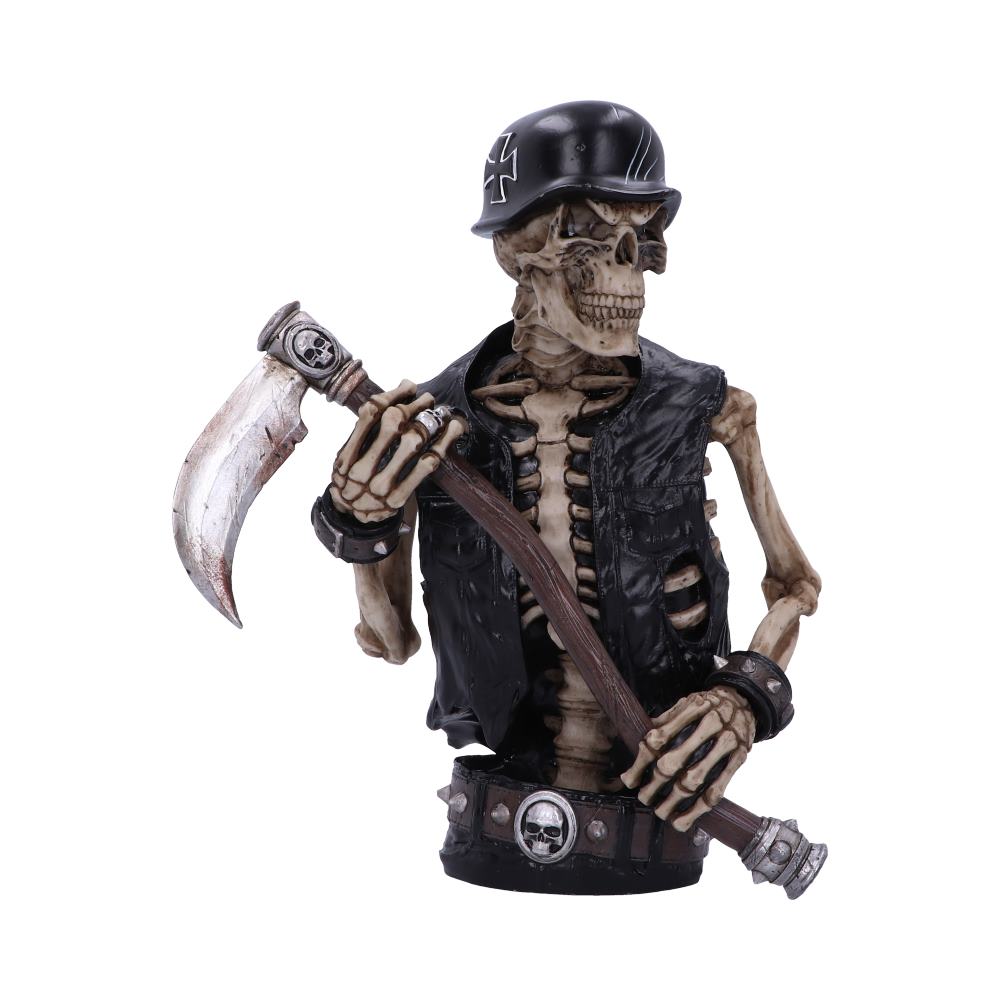 James Ryman Ride Out Of Hell Biker Skeleton Bust Ornament 1
