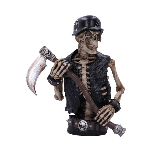 James Ryman Ride Out Of Hell Biker Skeleton Bust Ornament 1