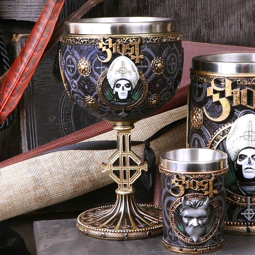 Licensed Ghost Papa Emeritus III Gold Goblet Meliora Chalice 8