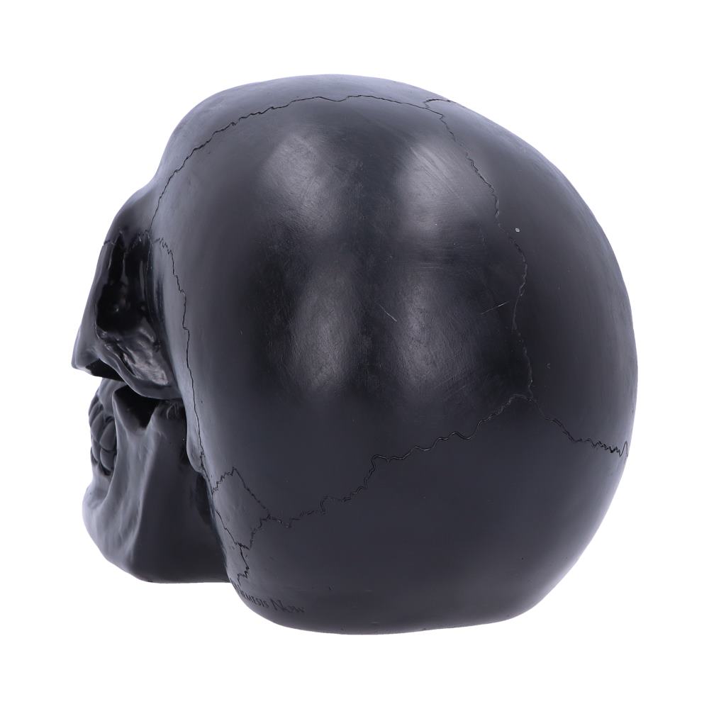 Geode Skull Black Red Gothic Glitter Figurine 17cm 3