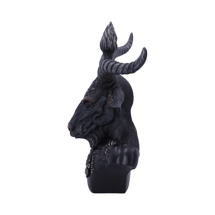 Celestial Black and Silver Baphomet Bust 33cm 2