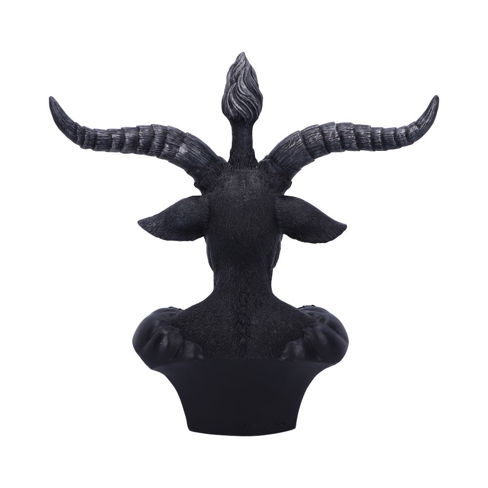 Celestial Black and Silver Baphomet Bust 33cm 3