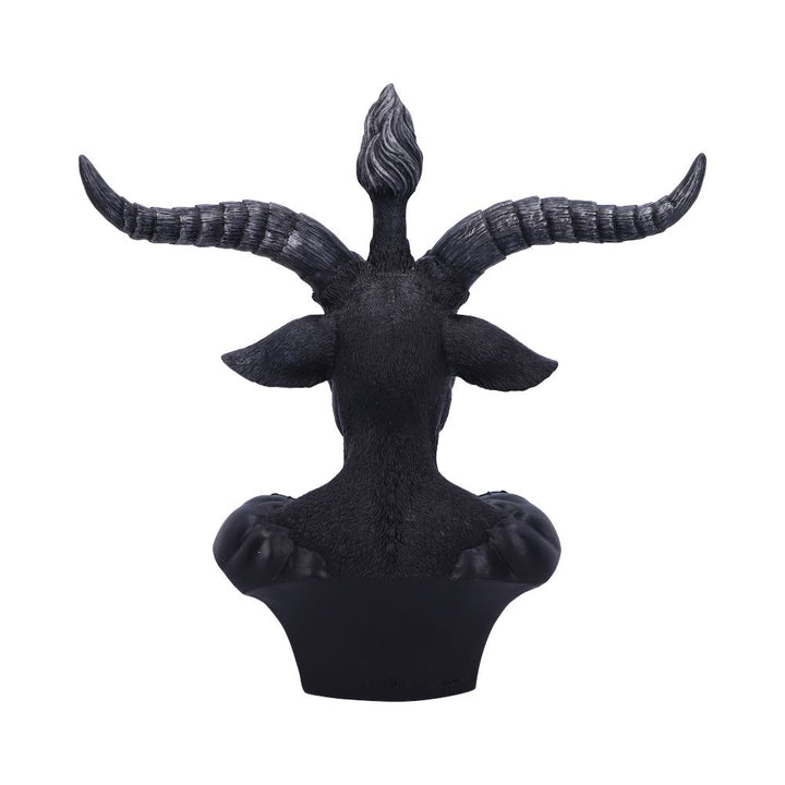 Celestial Black and Silver Baphomet Bust 33cm 3