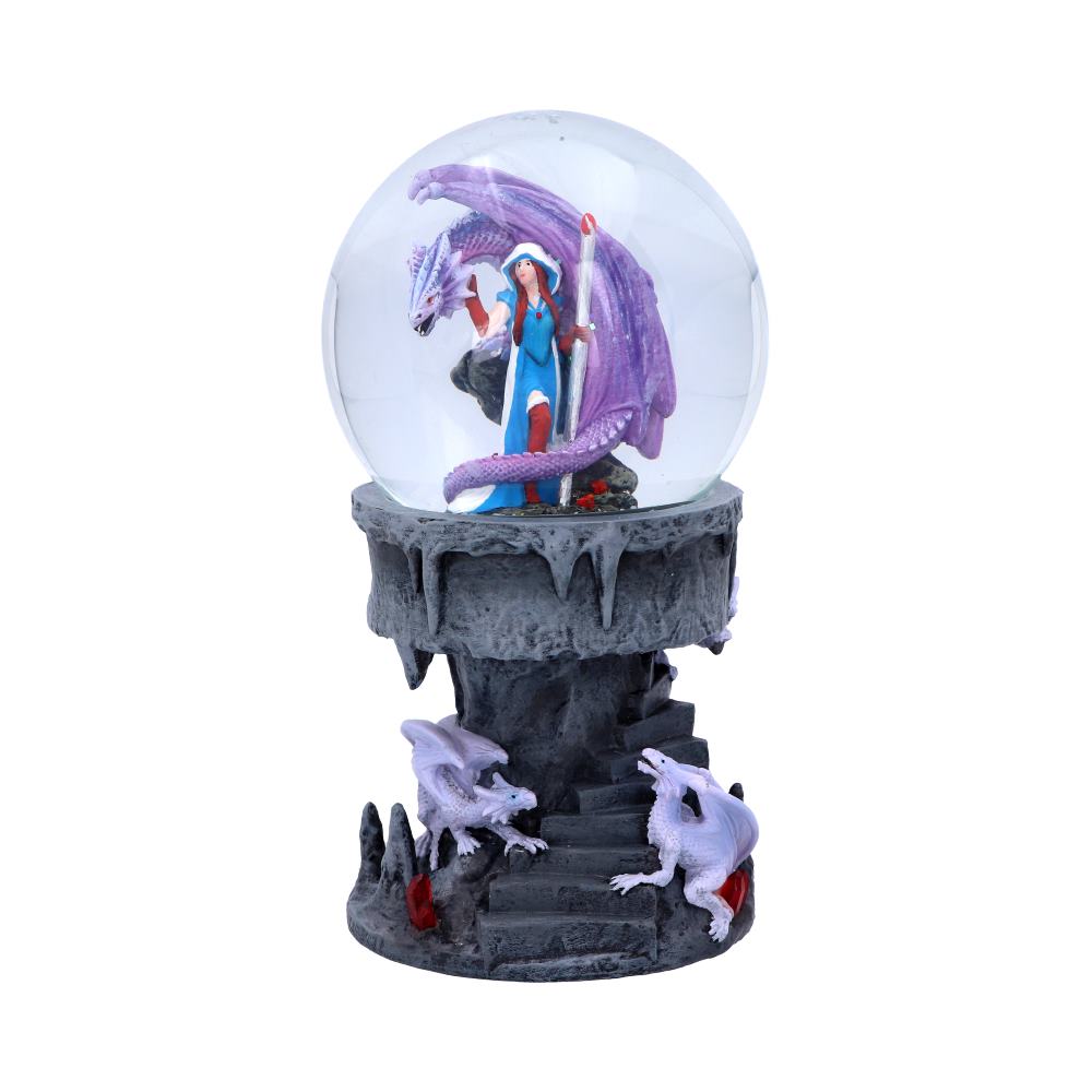 Anne Stokes Dragon Mage Snowglobe Shaker Snow Globe 1