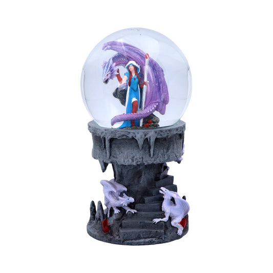 Anne Stokes Dragon Mage Snowglobe Shaker Snow Globe 1