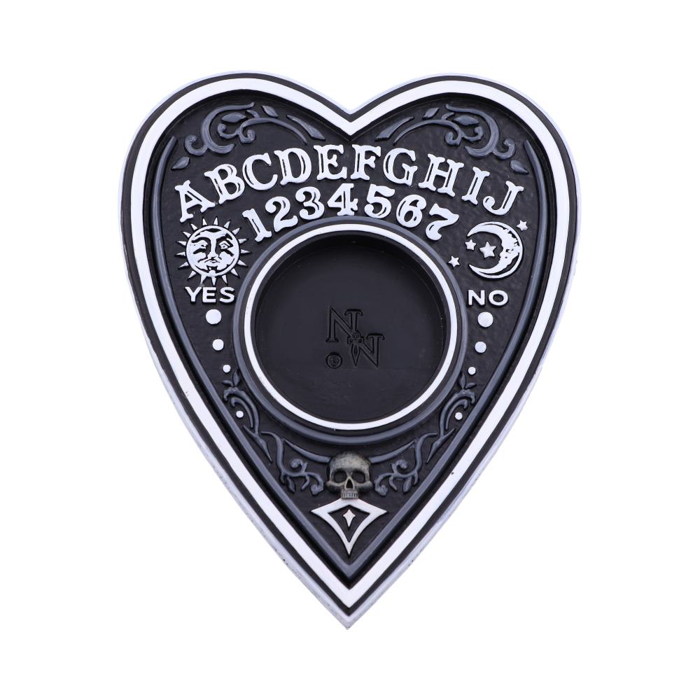Black and White Spirit Board Tea Light Holder 9.5cm 1