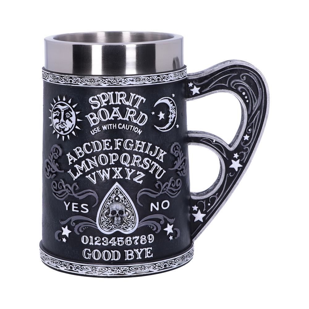 Black and White Spirit Board Tankard Mug 1