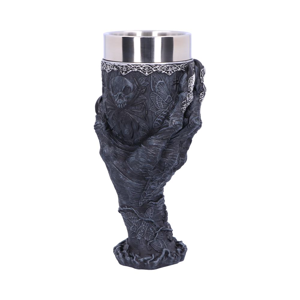 Baphomets Grasp Horror Hand Goblet Glass