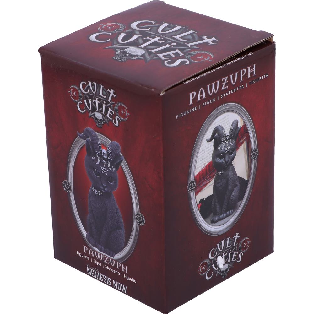 Pawzuph Horned Occult Cat Figurine 11cm 5