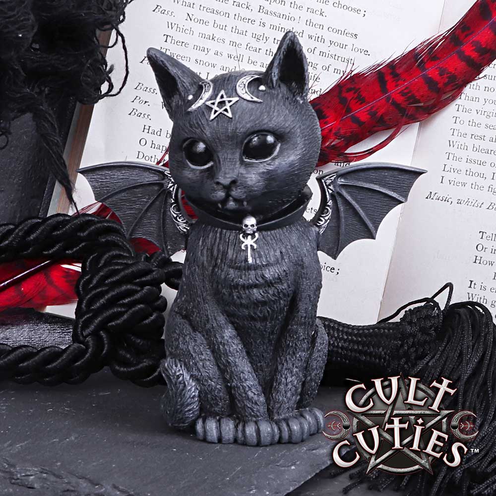Malpuss Winged Occult Cat Figurine 10cm 5