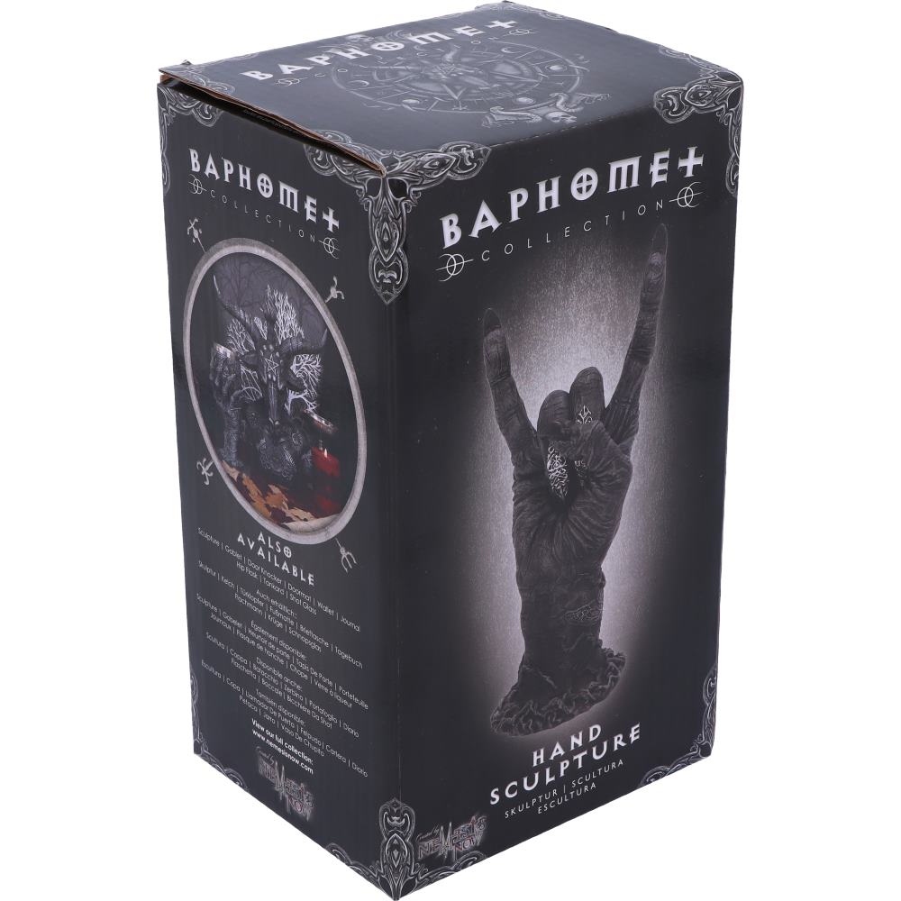 Baphomets Horns Horror Hand Figurine Baphomet 17.5cm 5