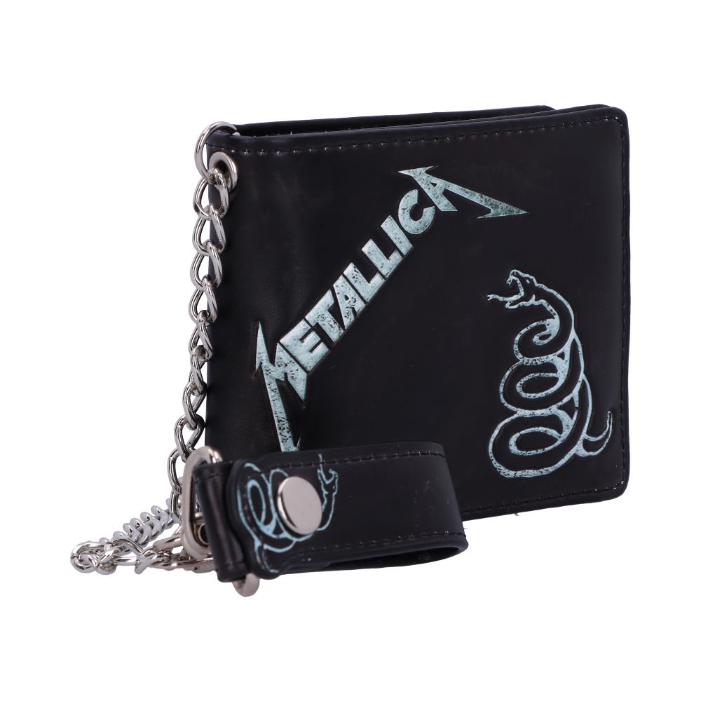 Metallica Black Album Wallet with Chain Officially Licensed
