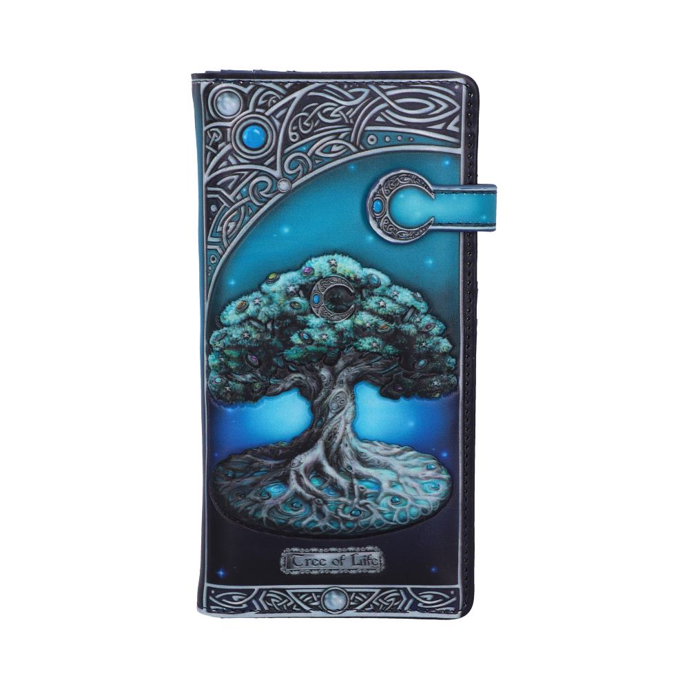 Tree of Life Pagan Moon Embossed Purse 18.5cm 1