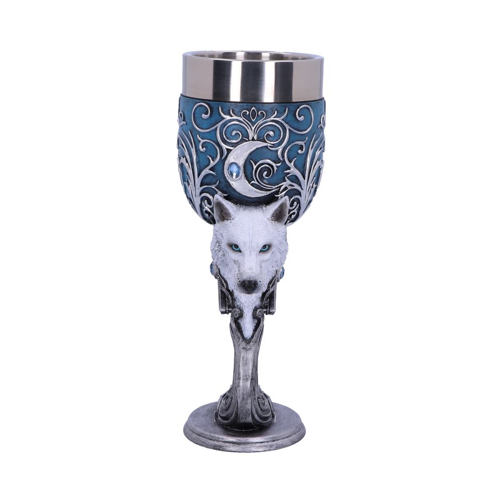 Wild at Heart Twin Wolf Set of Two Goblets 18.5cm 3