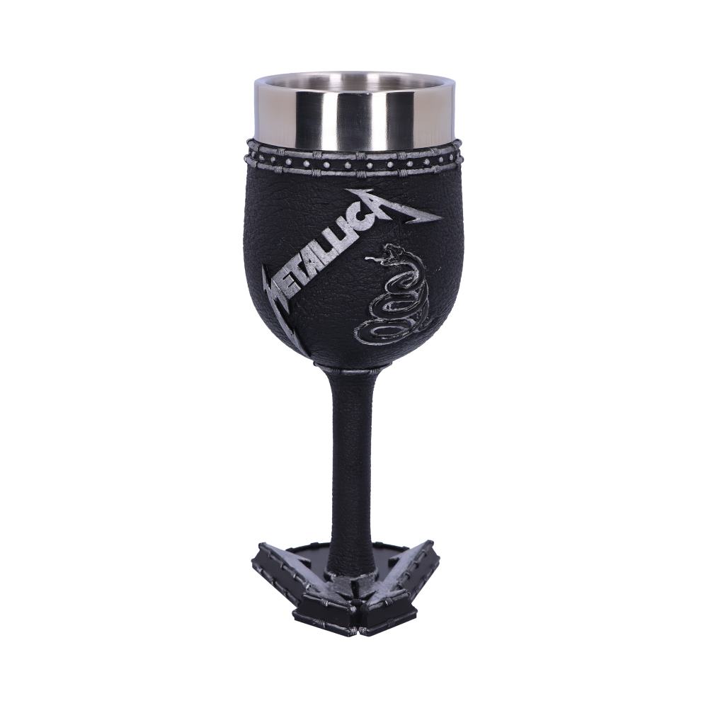 Metallica Black Album Goblet Wine Glass 18cm Officially Licensed 3