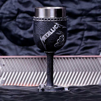 Metallica Black Album Goblet Wine Glass 18cm Officially Licensed 6