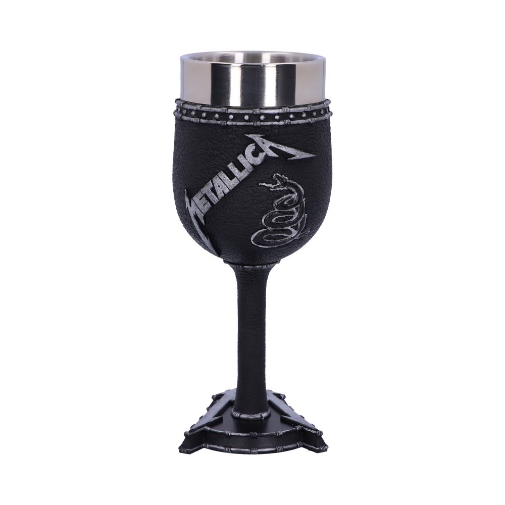 Metallica Black Album Goblet Wine Glass 18cm Officially Licensed 1