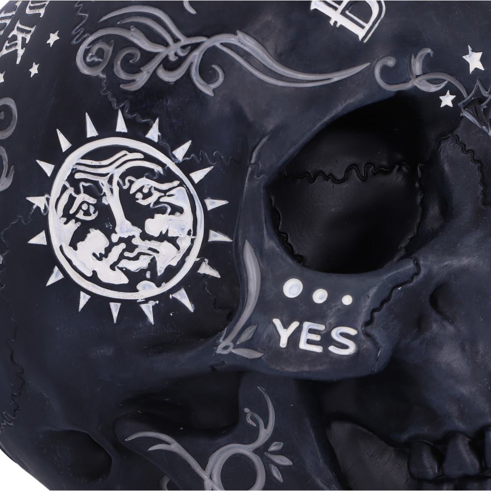 Spirit Board Ouija Talking Skull Ornament 20cm 6