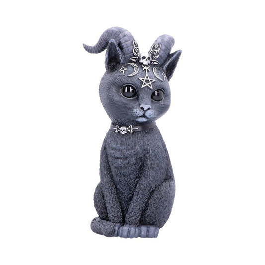 Large Pawzuph Horned Occult Cat Figurine 26.5cm 1